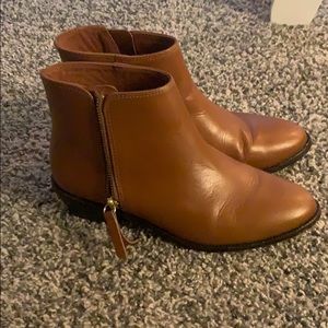 J.CREW Brown Leather Booties